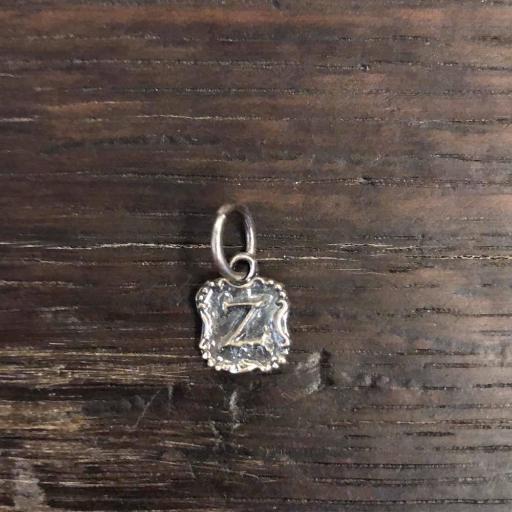 Letter “Z” Crest Insignia Charm Waxing Poetic